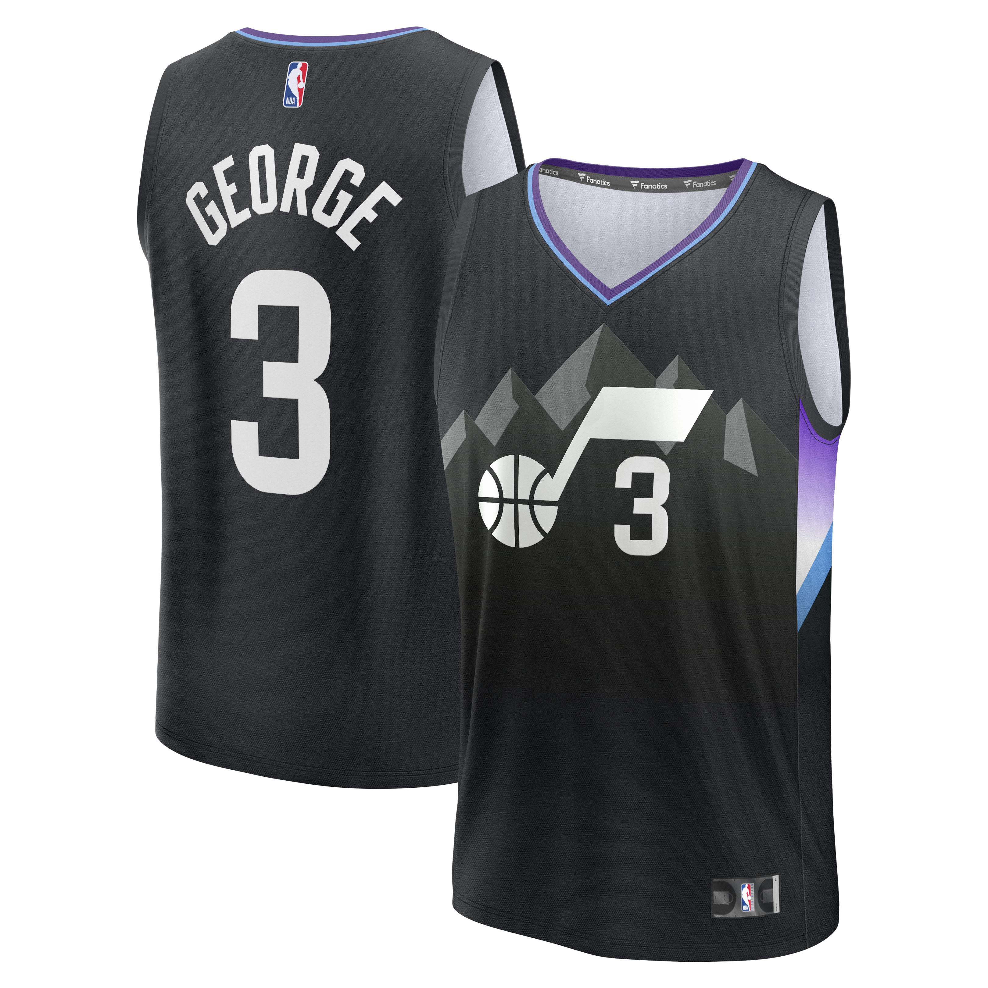 Keyonte George Utah Jazz Fast Break Replica Jersey Statement Edition Black