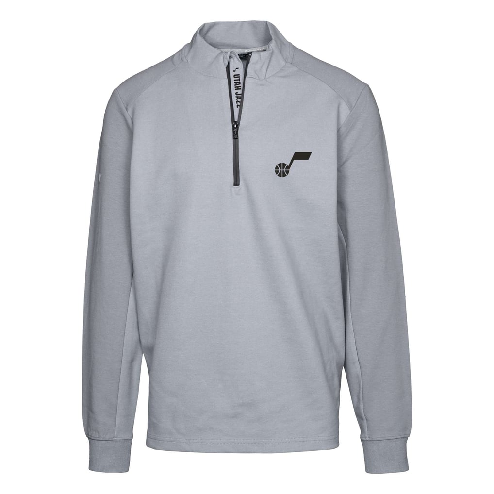 Utah Jazz Levelwear Galaxy Insignia Core Quarter-Zip Pullover Top - Gray