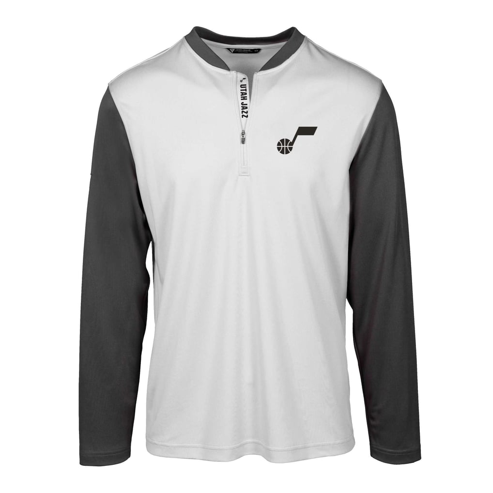 Utah Jazz Levelwear Spector Insignia Core Quarter-Zip Pullover Top - White