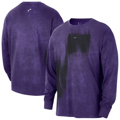 Utah Jazz Nike 2026/27 Standard Issue Game Theater Team Anthem Long Sleeve T-Shirt - Purple