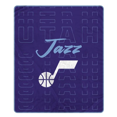 Utah Jazz Pegasus Echo Script Fade 50" x 60" Ultra Soft Throw Blanket