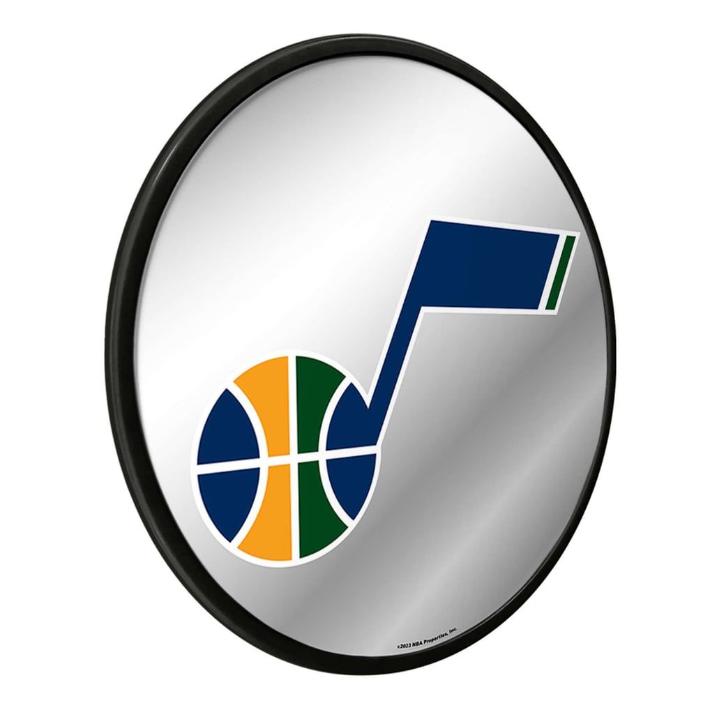 Utah Jazz 17.5" Modern Disc Mirrored Wall Sign