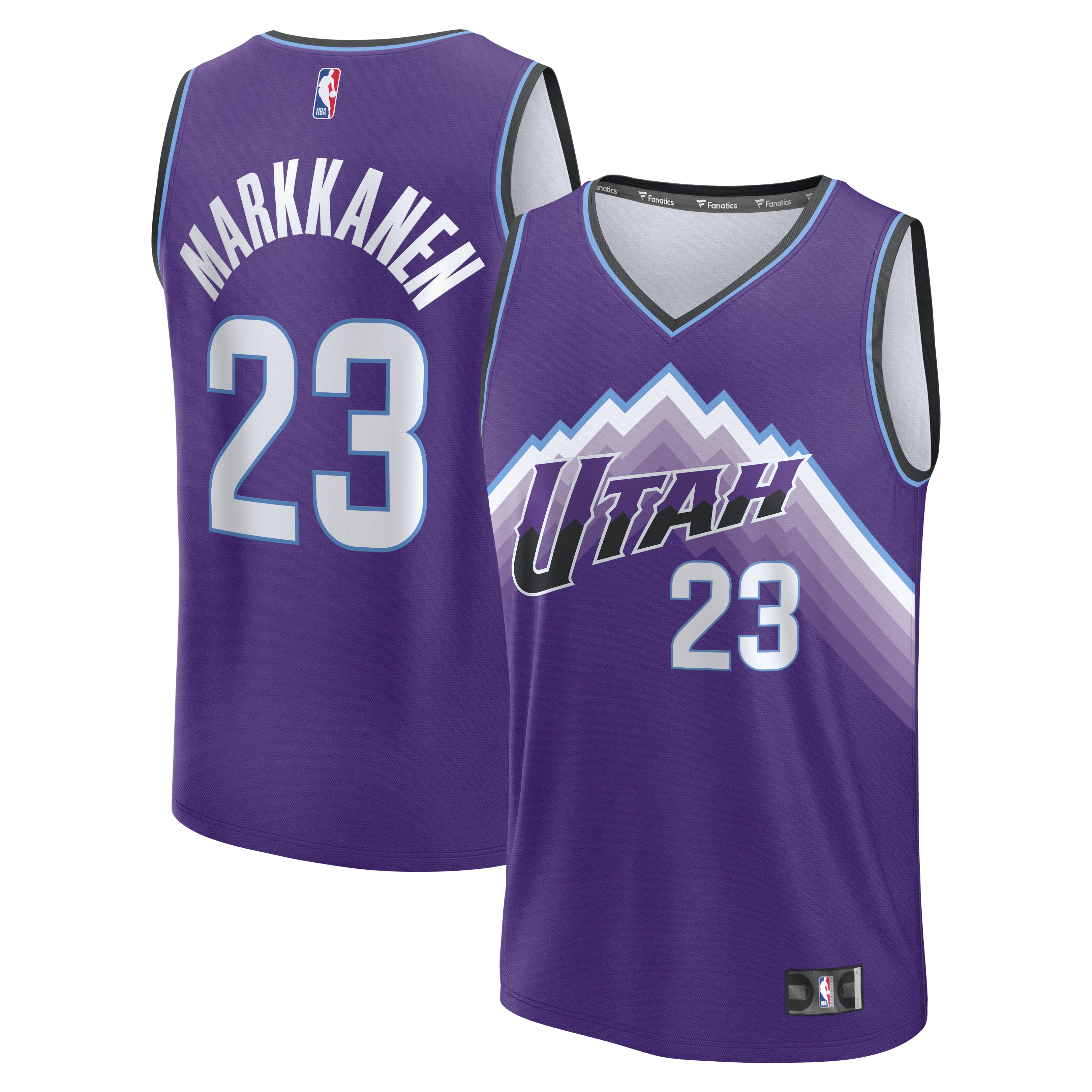 Lauri Markkanen Utah Jazz Youth Fast Break Replica Jersey Icon Edition Purple