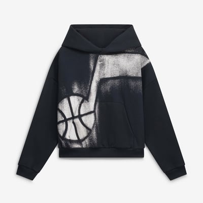  Utah Jazz Nike Youth 2026/27 Standard Issue Practice Icon Fleece Pullover Hoodie - Black