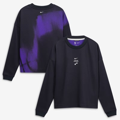  Utah Jazz Nike Youth 2026/27 Standard Issue Pre-Game Performance Long Sleeve T-Shirt - Black