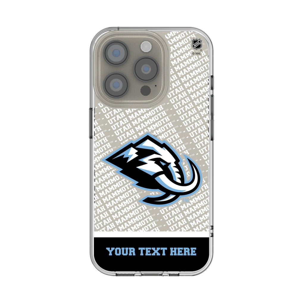 Utah Mammoth Keyscaper Endzone Plus Personalized iPhone Clear Case