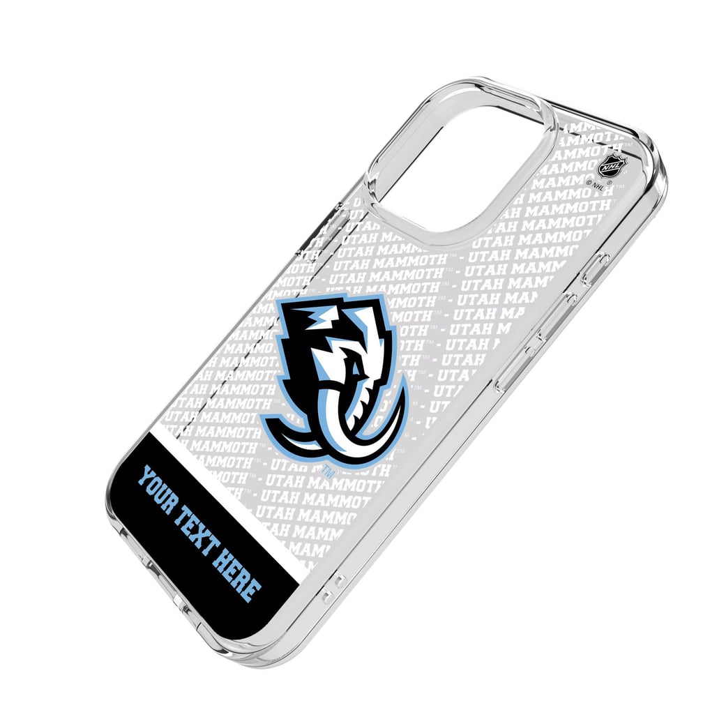 Utah Mammoth Keyscaper Endzone Plus Personalized iPhone Clear Case