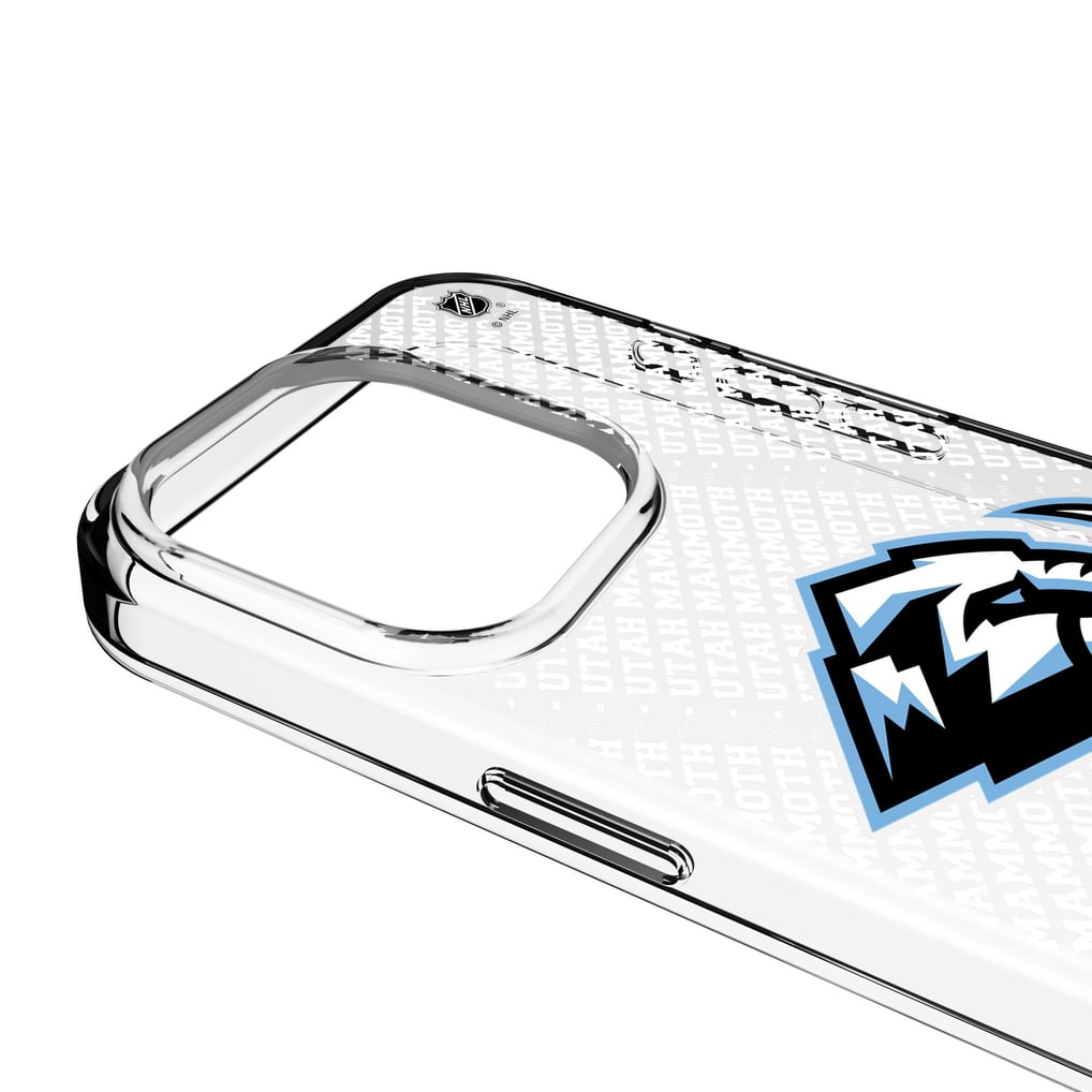 Utah Mammoth Keyscaper Endzone Plus Personalized iPhone Clear Case
