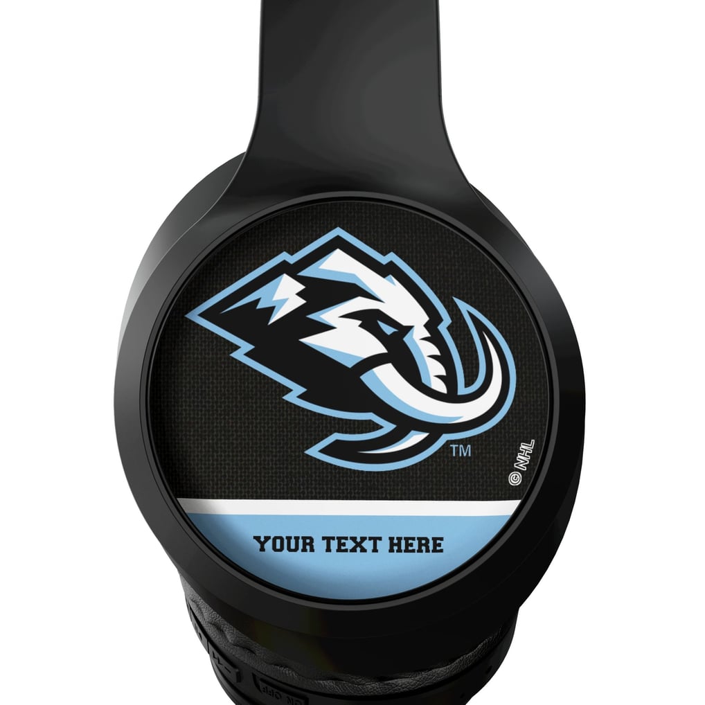 Utah Mammoth Keyscaper Personalized Solid Wireless Bluetooth Headphones With Case