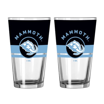 Utah Mammoth Logo Brands Two-Piece 16oz. Horizon Pint Glass Set