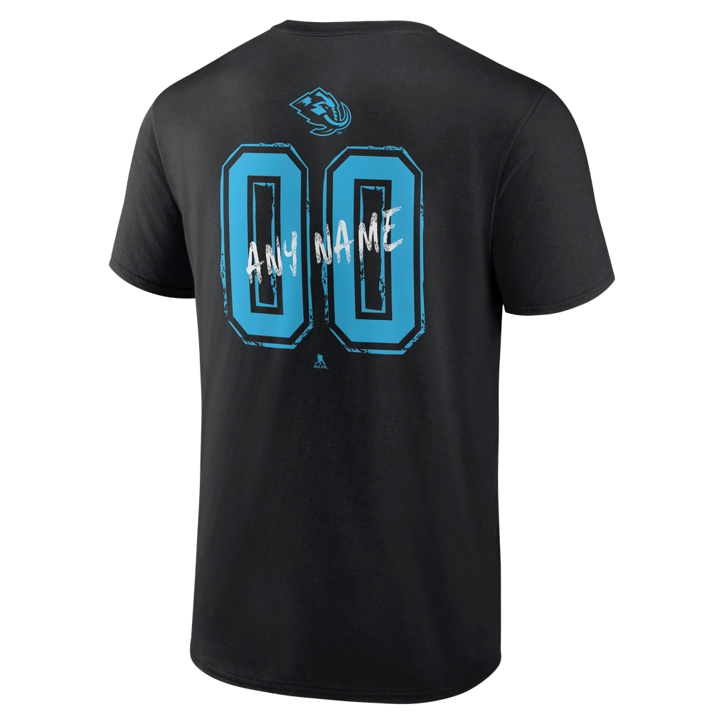 Utah Mammoth  Hustle Personalized Name & Number T-Shirt - Black