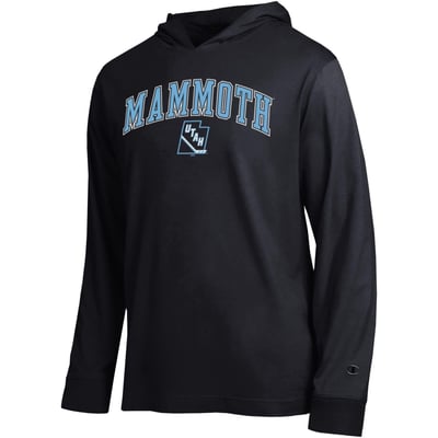 Utah Mammoth Champion All-Star Lightweight Hooded Long Sleeve T-Shirt - Black