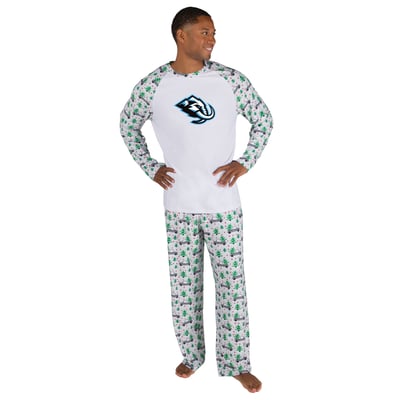 Utah Mammoth Concepts Sport Frostbite Holiday Pajama Set - White
