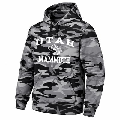  Utah Mammoth Fanatics Big & Tall Camo Fleece Hoodie - Black
