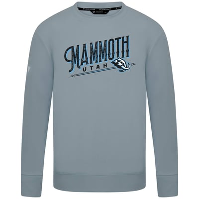  Utah Mammoth Levelwear Mandate Longtimer Crew Sweatshirt - Gray