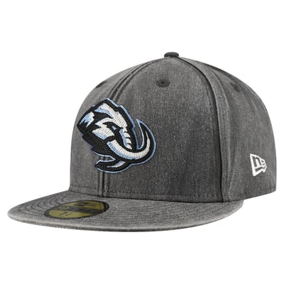 Utah Mammoth New Era Washed 59FIFTY Fitted Hat - Black
