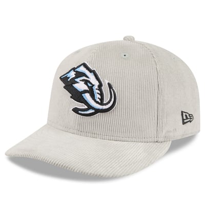 Utah Mammoth New Era Corduroy 59FIFTY Fitted Hat - Gray