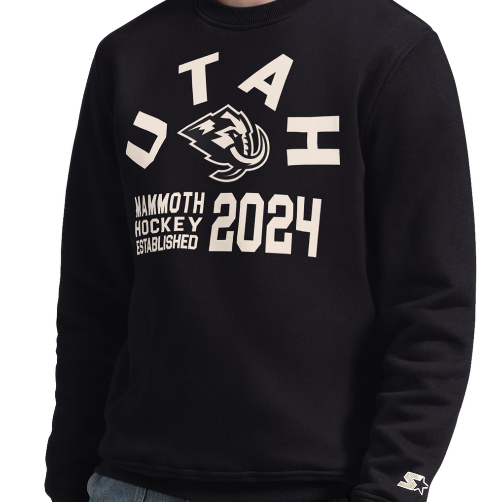 Utah Mammoth Starter Post Game Sweatshirt - Black