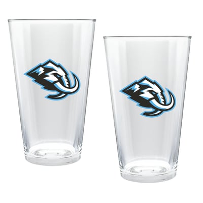 Utah Mammoth Two-Piece 16oz. Double Play Pint Glass Set