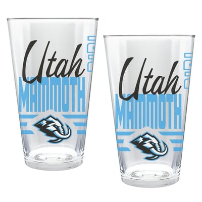 Utah Mammoth Two-Piece 16oz. Heritage Pint Glass Set