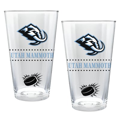 Utah Mammoth Two-Piece 16oz. Stadium Pint Glass Set