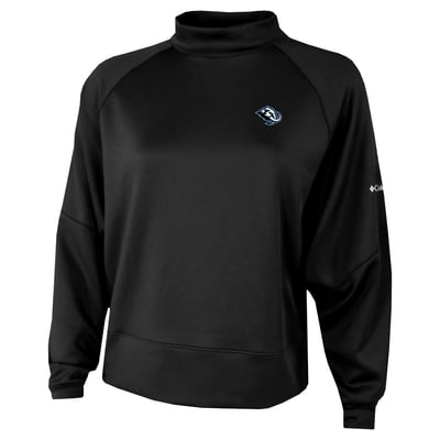  Utah Mammoth Columbia Women's Par Performance Mock Neck Raglan Dolman Sweatshirt - Black