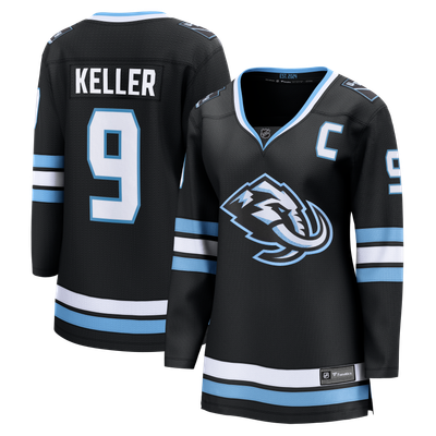 Clayton Keller Utah Mammoth Fanatics Women's Home Captain's Patch Breakaway Jersey - Black