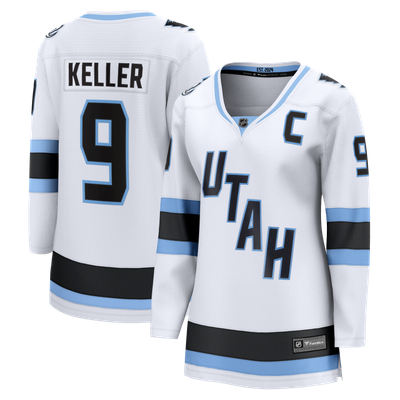 Clayton Keller Utah Mammoth Fanatics Women's Away Captain's Patch Breakaway Jersey - White