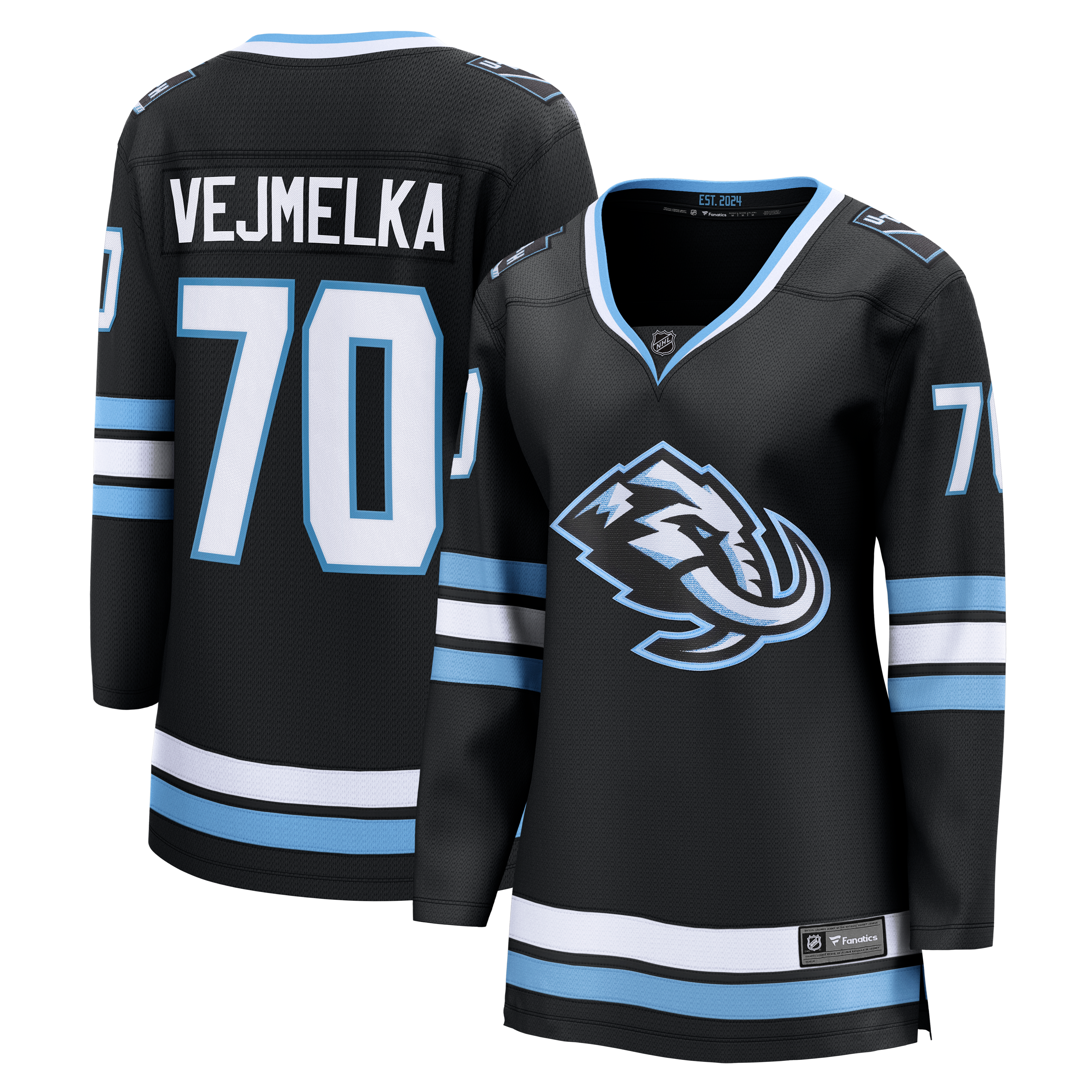 Karel Vejmelka Utah Mammoth Women's Home Breakaway Jersey Black