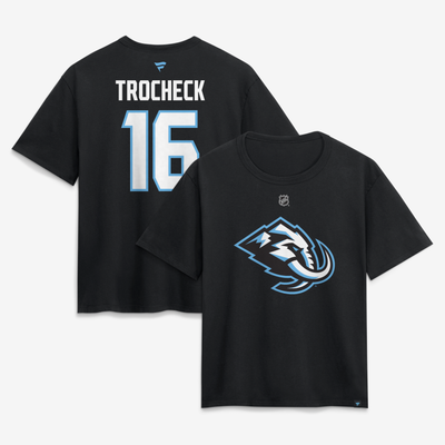 Vincent Trocheck Utah Mammoth Fanatics Women's Authentic Stack Name & Number T-Shirt - Black