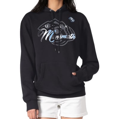 Utah Mammoth G-III 4Her by Carl Banks Shadow Logo Fleece Pullover Hoodie - Black