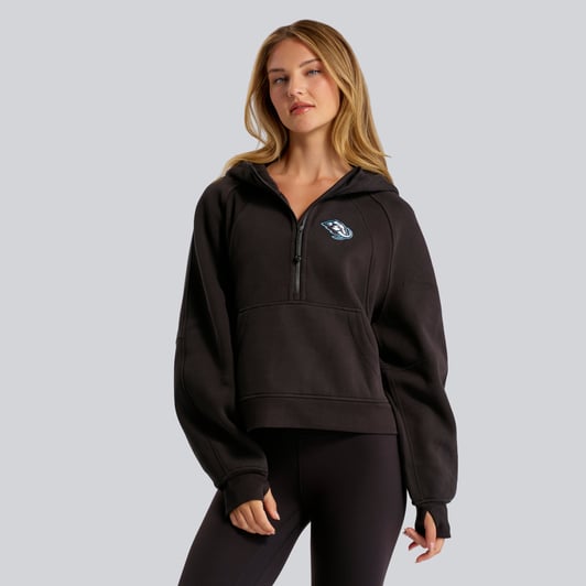 Utah Mammoth lululemon Women's Scuba Oversized Half-Zip Hoodie - Black