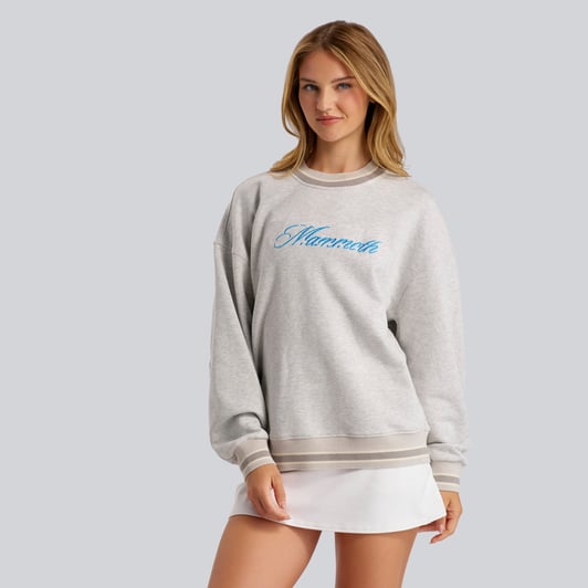 Utah Mammoth lululemon Women's Perfectly Oversized Hip-Length Ringer Sweatshirt - Heathered Core Ultra Light Grey