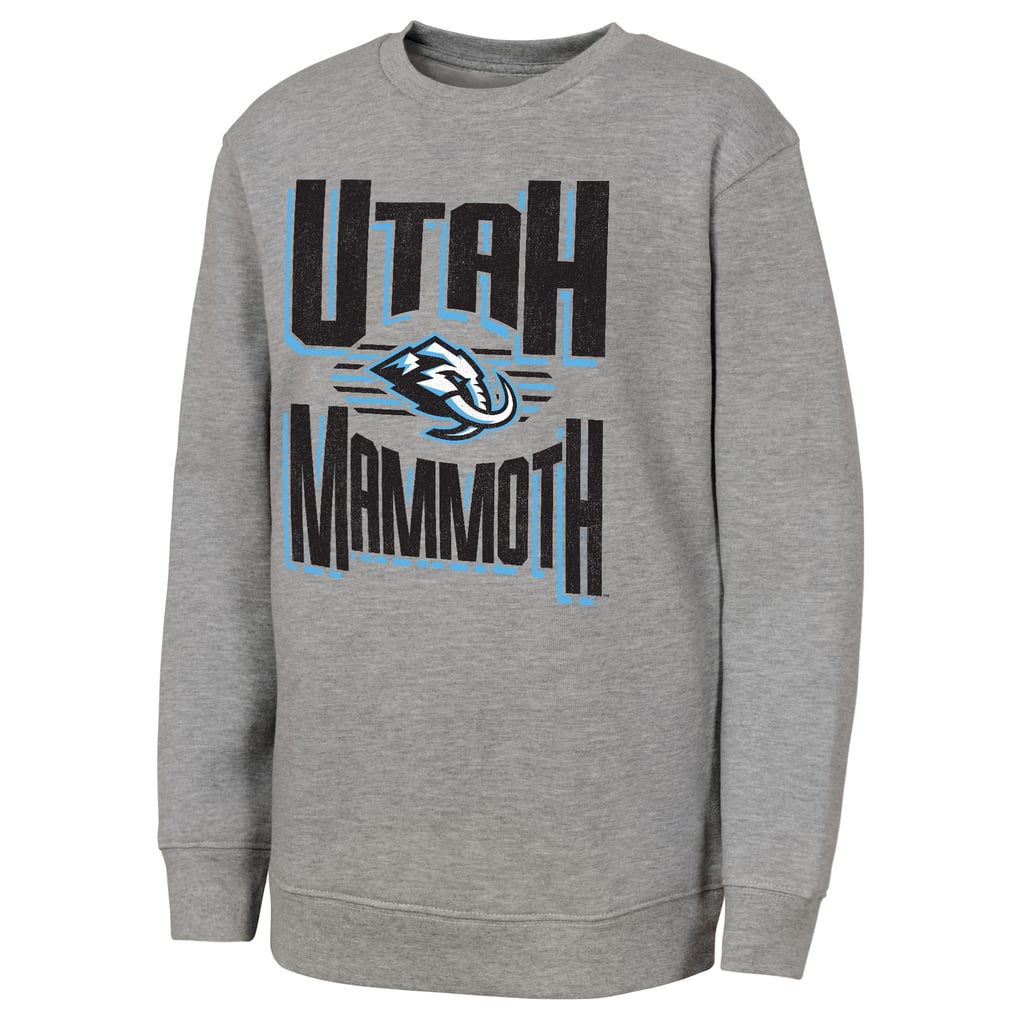 Utah Mammoth Outerstuff Youth Jet Stream Sweatshirt - Gray