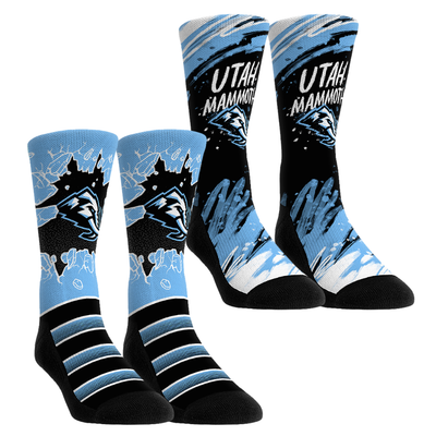  Utah Mammoth Rock Em Youth Ice Breaker Two-Pack Crew Socks Set - Blue