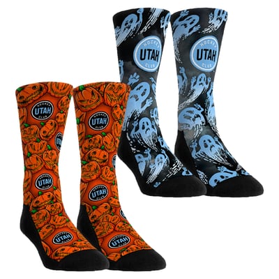 Utah Hockey Club Rock Em Socks Youth Halloween Crew Socks 2-Pack Set
