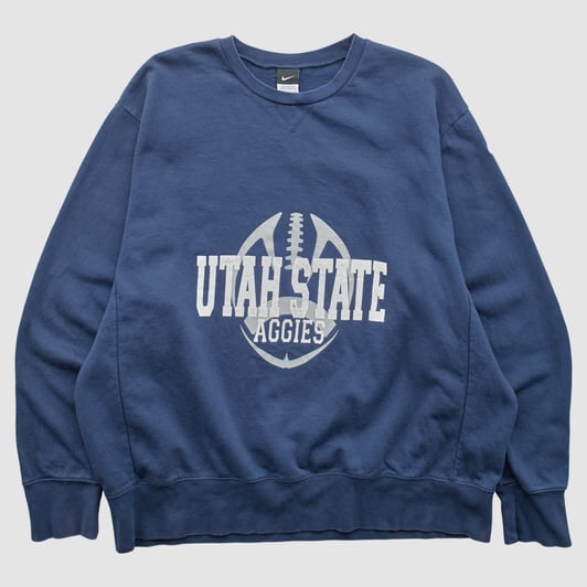 Utah State Aggies Nike 2010s Pullover Sweatshirt - Navy - XL by Fanatics Real Vintage