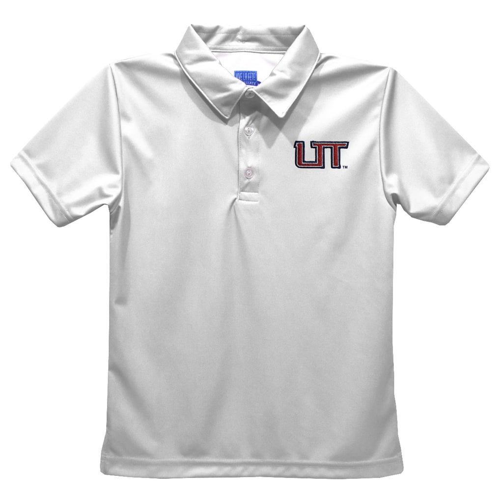 Utah Tech Trailblazers Vive La Fete Youth Solid Polo - White