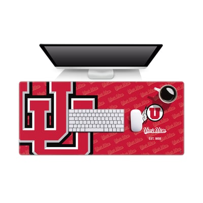 Utah Utes Fanpoint 15.7" x 35.4" Logo Series Desk Pad