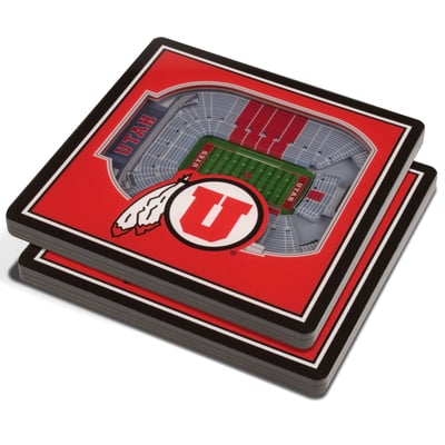 Utah Utes Fanpoint 3D StadiumView Coasters