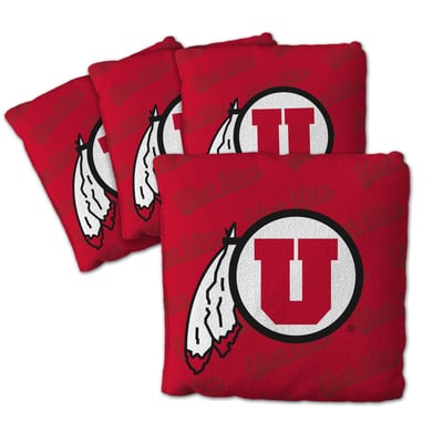 Utah Utes Fanpoint Four-Piece Cornhole Bag Set