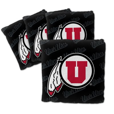 Utah Utes Fanpoint Four-Piece Cornhole Bag Set