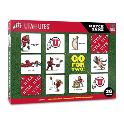 Utah Utes Fanpoint Licensed Memory Match Game