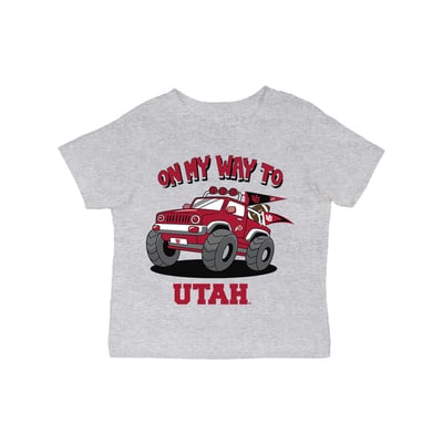 Utah Utes Vive La Fete Infant On My Way T-Shirt - Gray