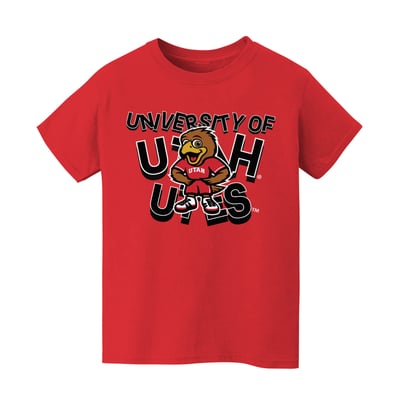 Utah Utes Vive La Fete Infant Mascot & Name T-Shirt - Red
