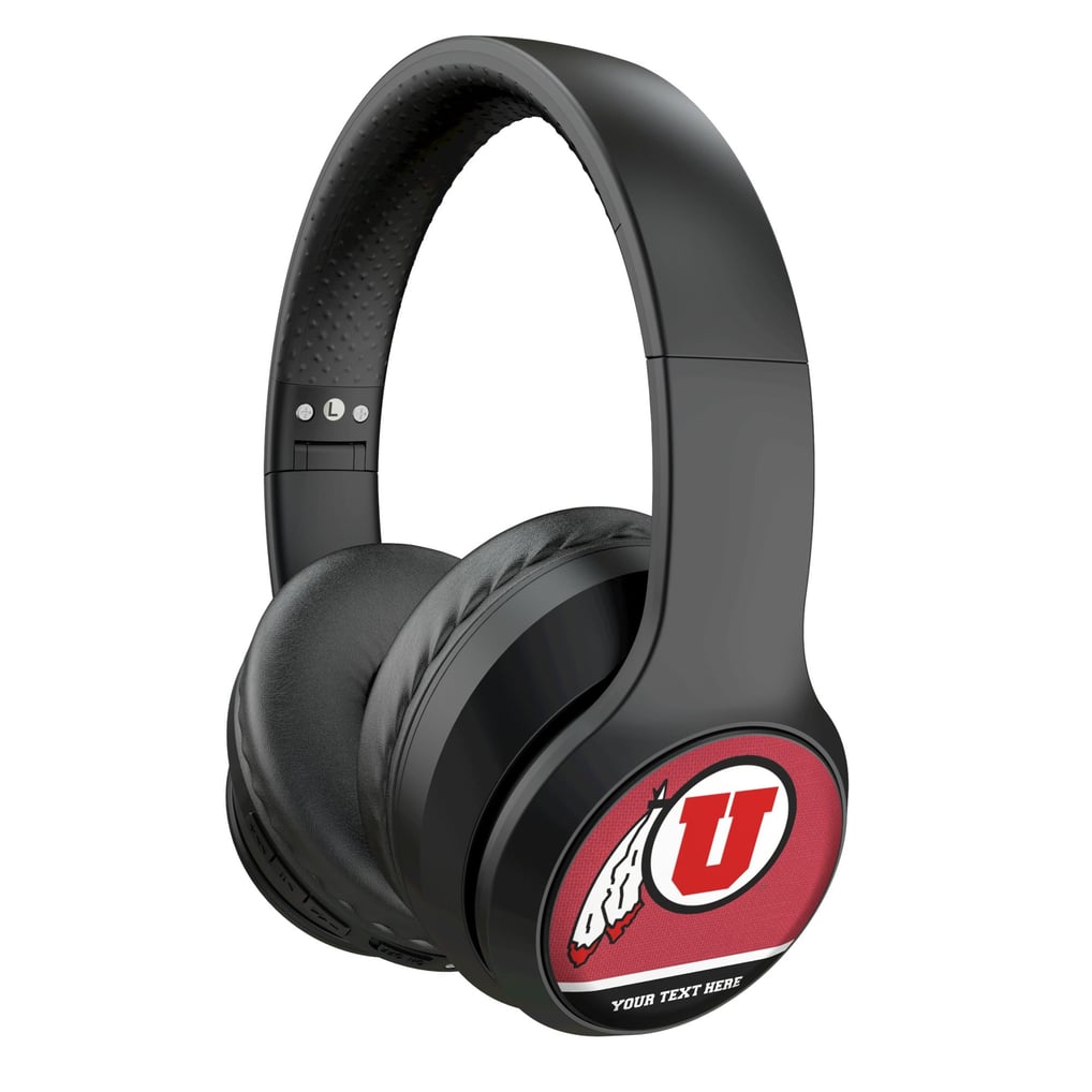 Utah Utes Keyscaper Personalized Endzone Solid Wireless Bluetooth Headphones With Case