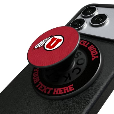 Utah Utes Keyscaper Personalized PopSockets Magnetic Phone Grip & Stand