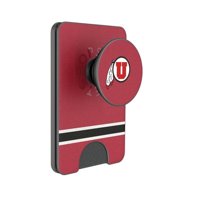 Utah Utes Keyscaper Stripe PopSockets Magnetic Wallet