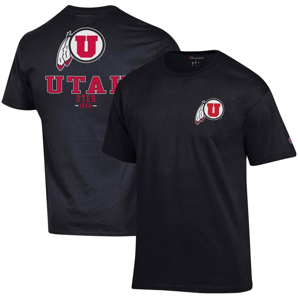 Utah Utes Champion Stack 2-Hit T-Shirt - Black