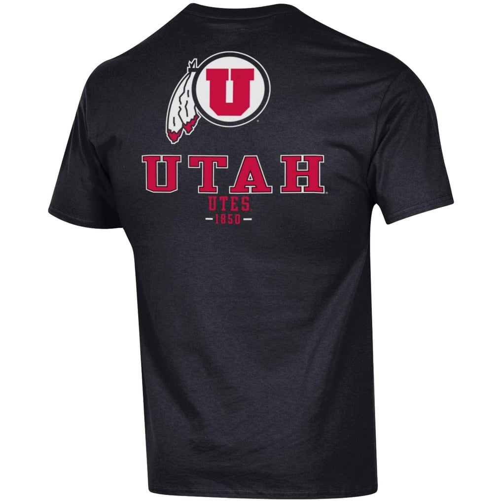 Utah Utes Champion Stack 2-Hit T-Shirt - Black